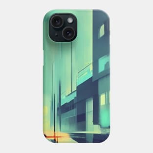 Night azure street Phone Case