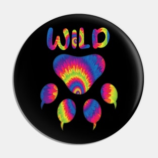 Wild Cat Tie dye Pin