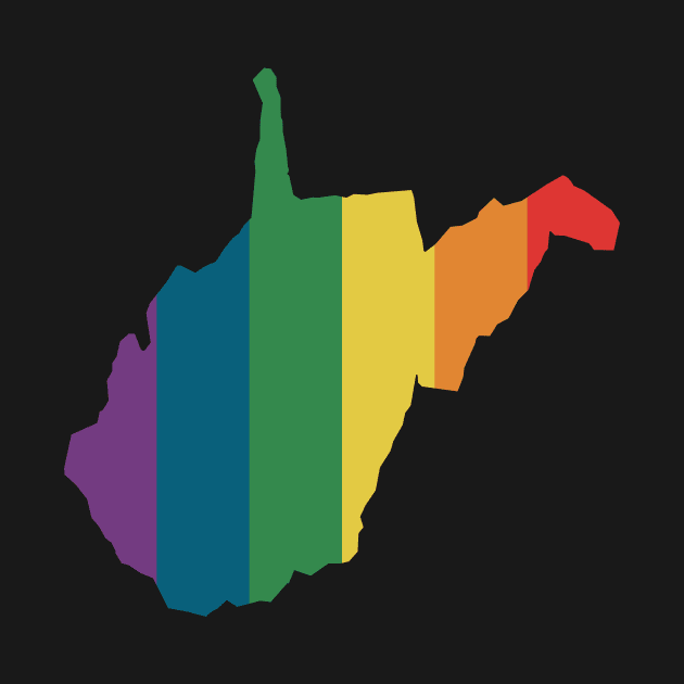 West Virginia State Rainbow by n23tees