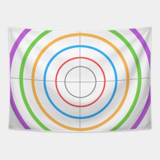 Circle target texture Tapestry