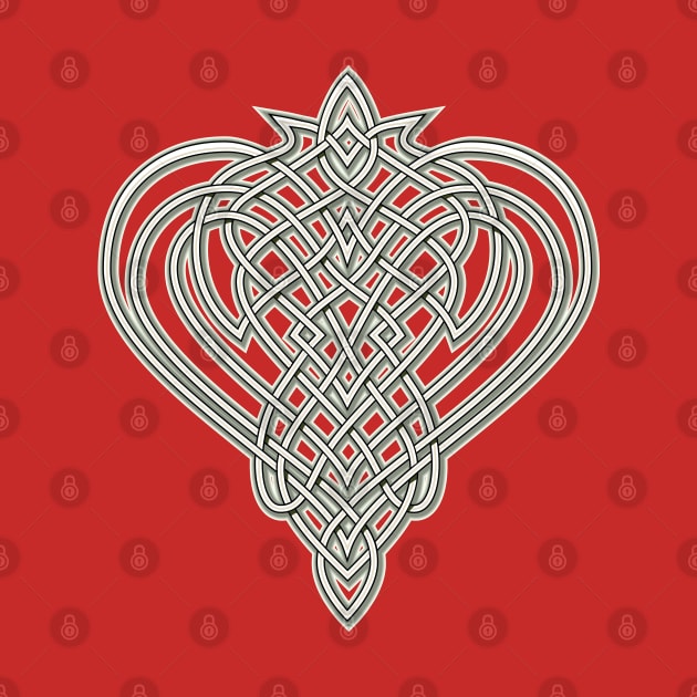 Celtic knot with heart symbol by Artist Natalja Cernecka