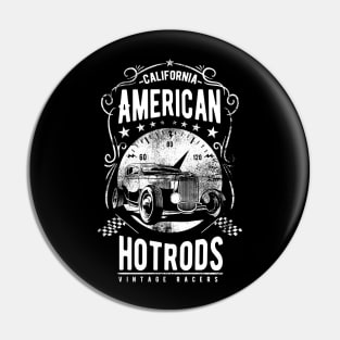 American hotrod motorsport racer Pin