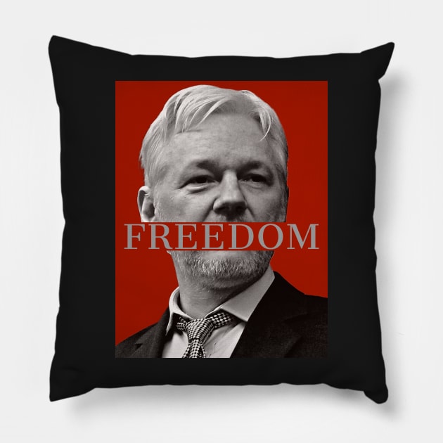 Freedom of information Pillow by Skull-blades