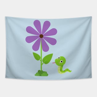 Snake and Flower Tapestry