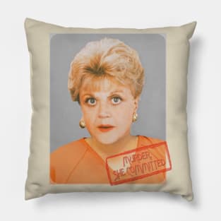 Jessica Fletcher Mugshot ))(( Murder She Wrote Fan Art Pillow