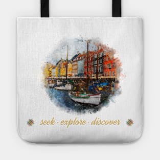 Seek, explore, discover Tote