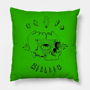 Illuminati indie skull Pillow