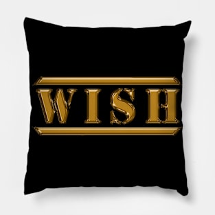 Wish Yellow Pillow