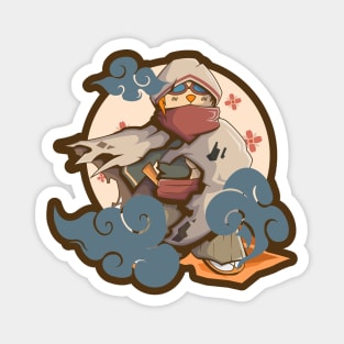 Samurai animal character Magnet