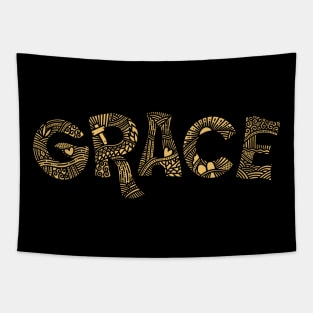 God's grace. Doodle illustration. Tapestry