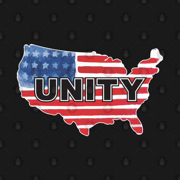 USA UNITY AMERICAN MAP Independence Day 4th of July Design by ejsulu