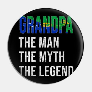 Grand Father Christmas Islanders Grandpa The Man The Myth The Legend - Gift for Christmas Islanders Dad With Roots From  Christmas Island Pin