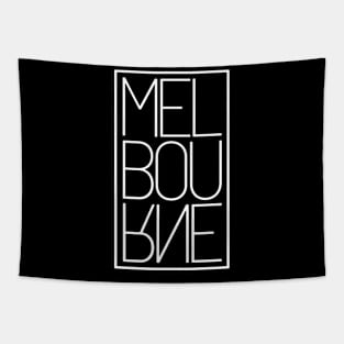 Melbourne Upside Down Australia Souvenir Typography Gift Tapestry