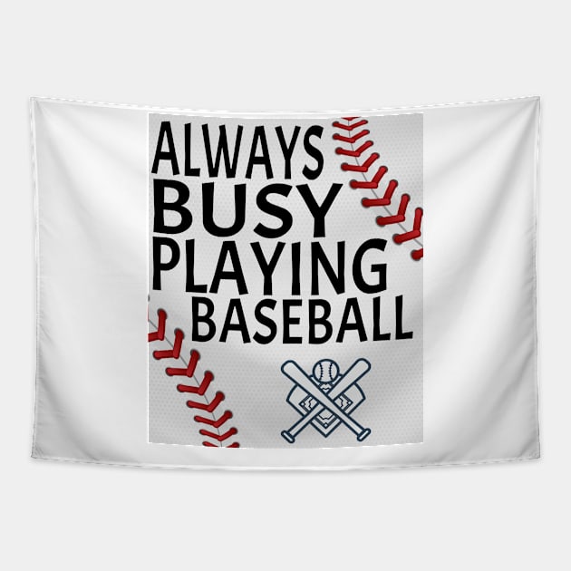 funny baseball Saying Gift idea Tapestry by soufyane