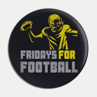 Fridays for Football American Football Player Pin