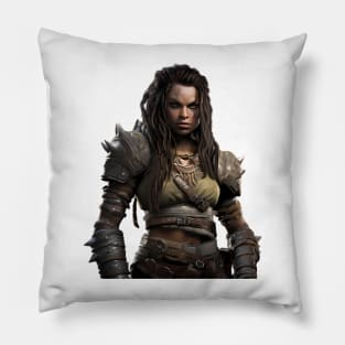 Baldur's Gate 3 Female Fighter Pillow