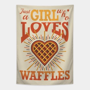 just a girl who loves waffles Tapestry