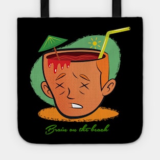 Brain on the beach! Tote