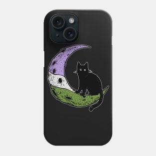 Genderqueer Cat Moon Phone Case