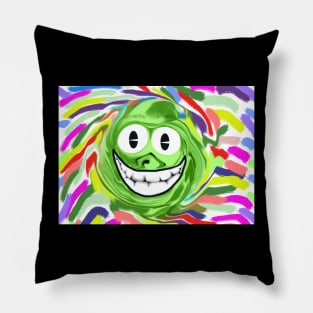 Kids funny green friend Pillow