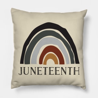 Juneteenth Rainbow Pillow