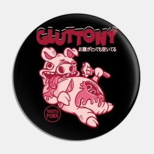 The Gluttony Pig Pin