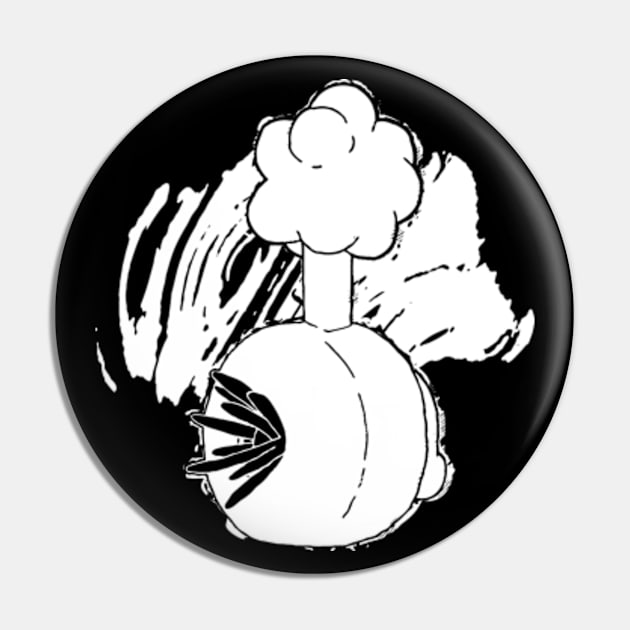 Plumbus White Ink Pin by ThreadChef