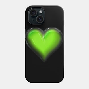 Green Heart Phone Case