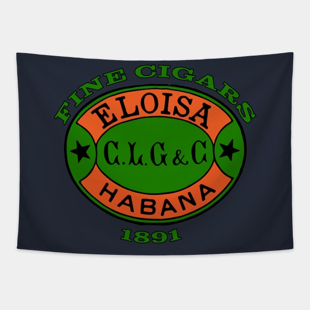 Historic Cigar label by L Arenal Tapestry by MultistorieDog