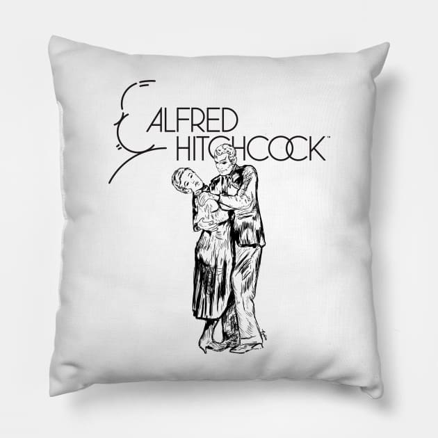 AlfredHitchcock Vertigo (1958) Pillow by Diyutaka