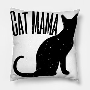 Cat mama cats favorite mother Pillow