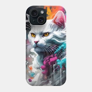 white cat Phone Case