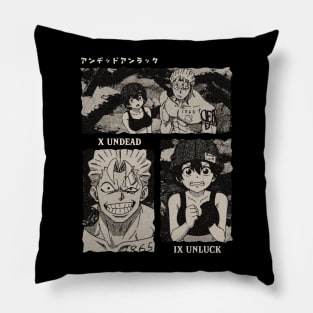 Undead Unluck Gloomy Halftone Fanart Design v2 Pillow