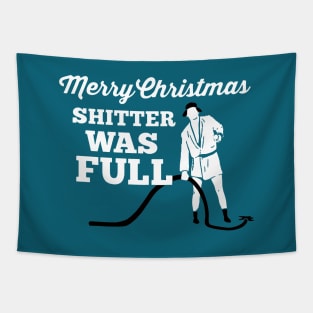 Merry Christmas Shitter Full Tapestry