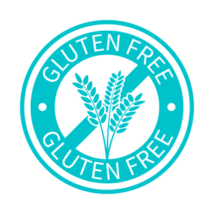 Light blue gluten free logo T-Shirt