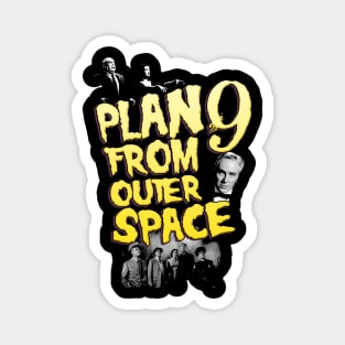 Plan 9 From Outer Space Cast Design Magnet