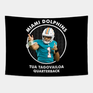 Tua Tagovailoa - Qb - Miami Dolphins Tapestry