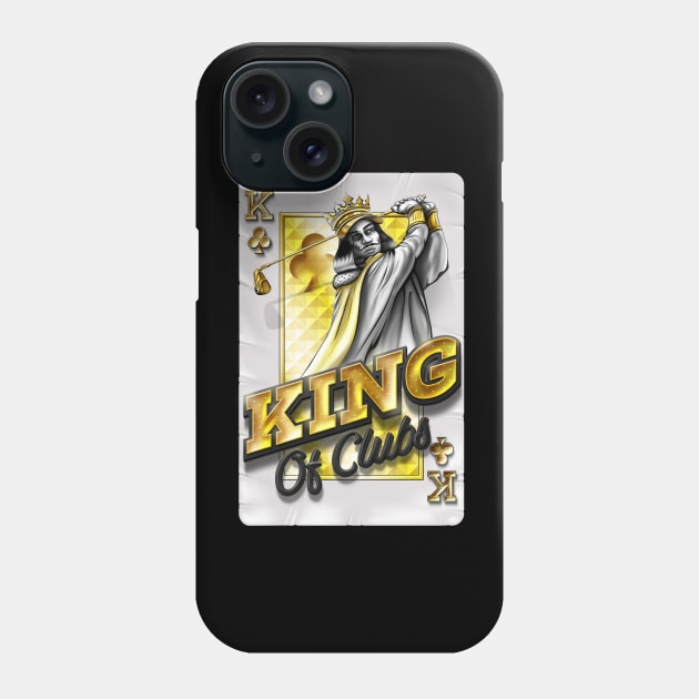 King of Clubs Phone Case by MarceloSchultz