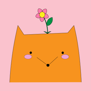A fox cub with a flower on its head T-Shirt