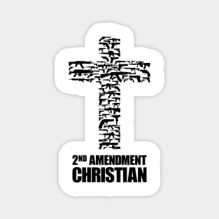 2nd Amendment Christian, black Magnet