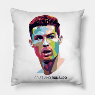 Ronaldo Pop Art Portrait Pillow