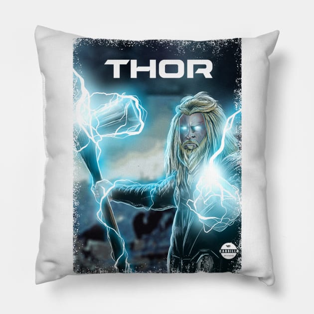 Thor Pillow by carrillo_art_studios