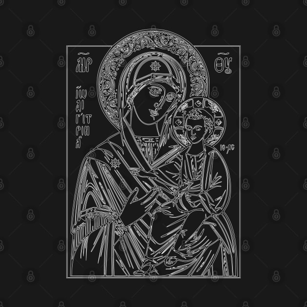 Icon of Virgin Mary and Jesus by la chataigne qui vole ⭐⭐⭐⭐⭐