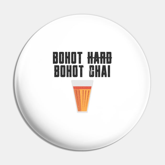 Funny Bohot Chai Hindi Quote Pin by TheVintageChaosCo.