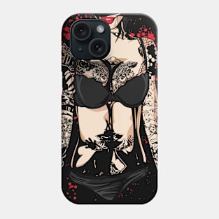 BAD GIRL WITH TATTOO Phone Case