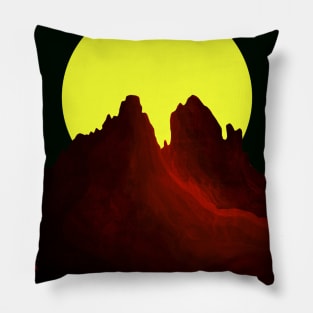 The bright yellow sun Pillow