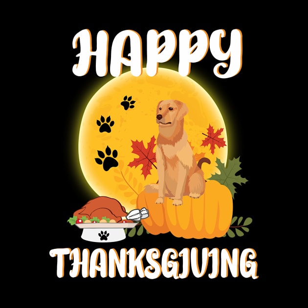 Labrador Retriever Seeing Turkey Dish Happy Halloween Thanksgiving Merry Christmas Day by Cowan79