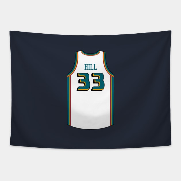 Grant Hill Detroit Jersey Qiangy Tapestry by qiangdade