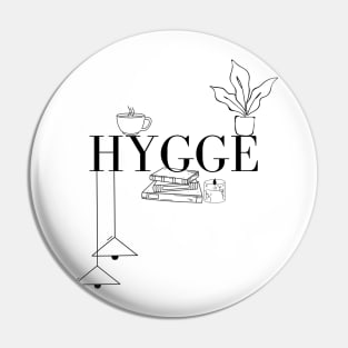 Hygge Logo for Scandinavian Style Lovers Pin