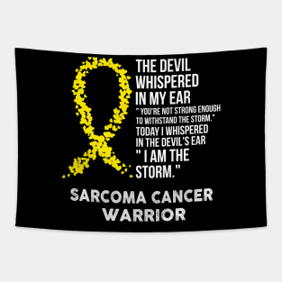 The Devil- Sarcoma Cancer Awareness Support Ribbon Tapestry